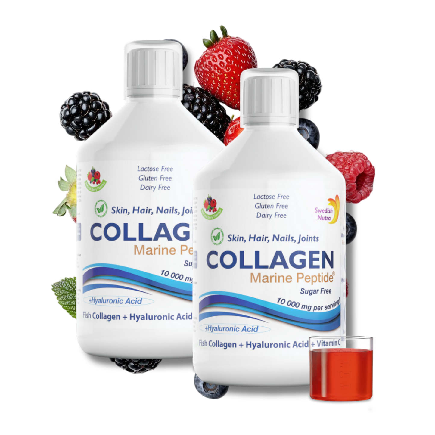 2 Pack - Collagen 10000 Marine (Vis Collageen) 40 dagen