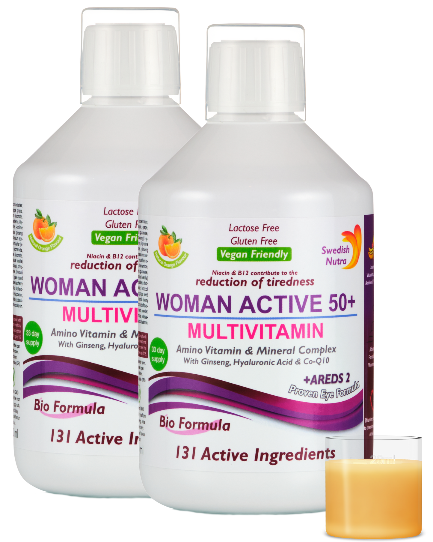 2 Pack - Woman Active 50+ Multivitamin 66 dagen