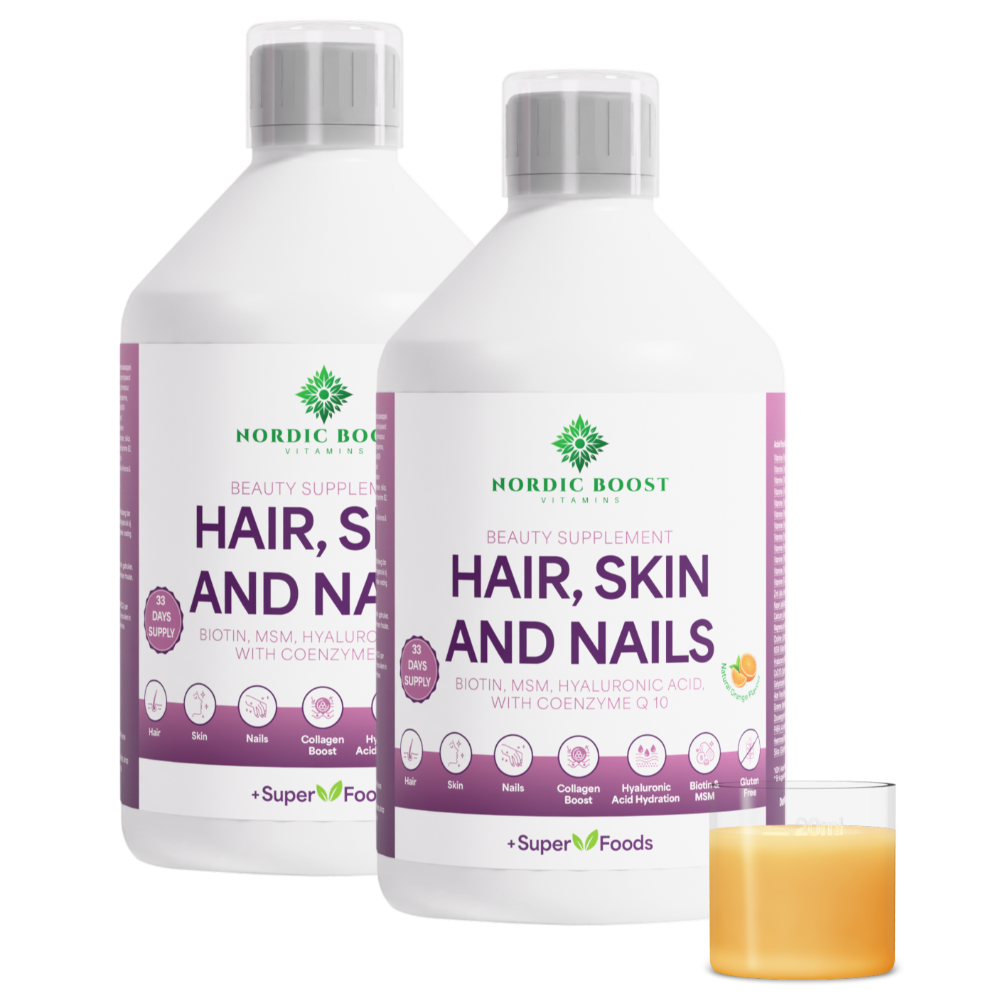 2 Pack - Hair, Skin & Nails 66 dagen