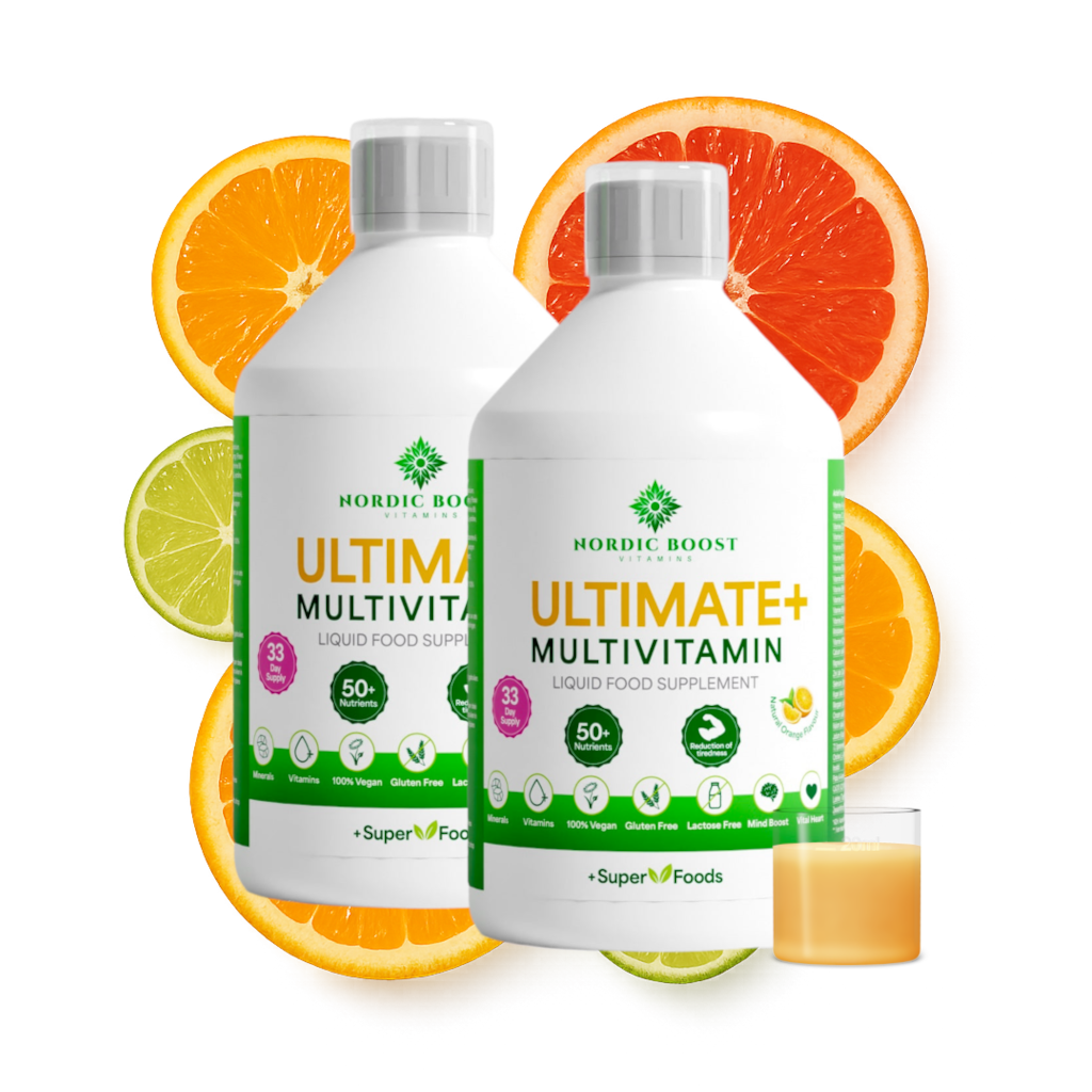 2 Pack - ULTIMATE+ Multivitamin 66 dagen – NORDIC BOOST - Vitamins