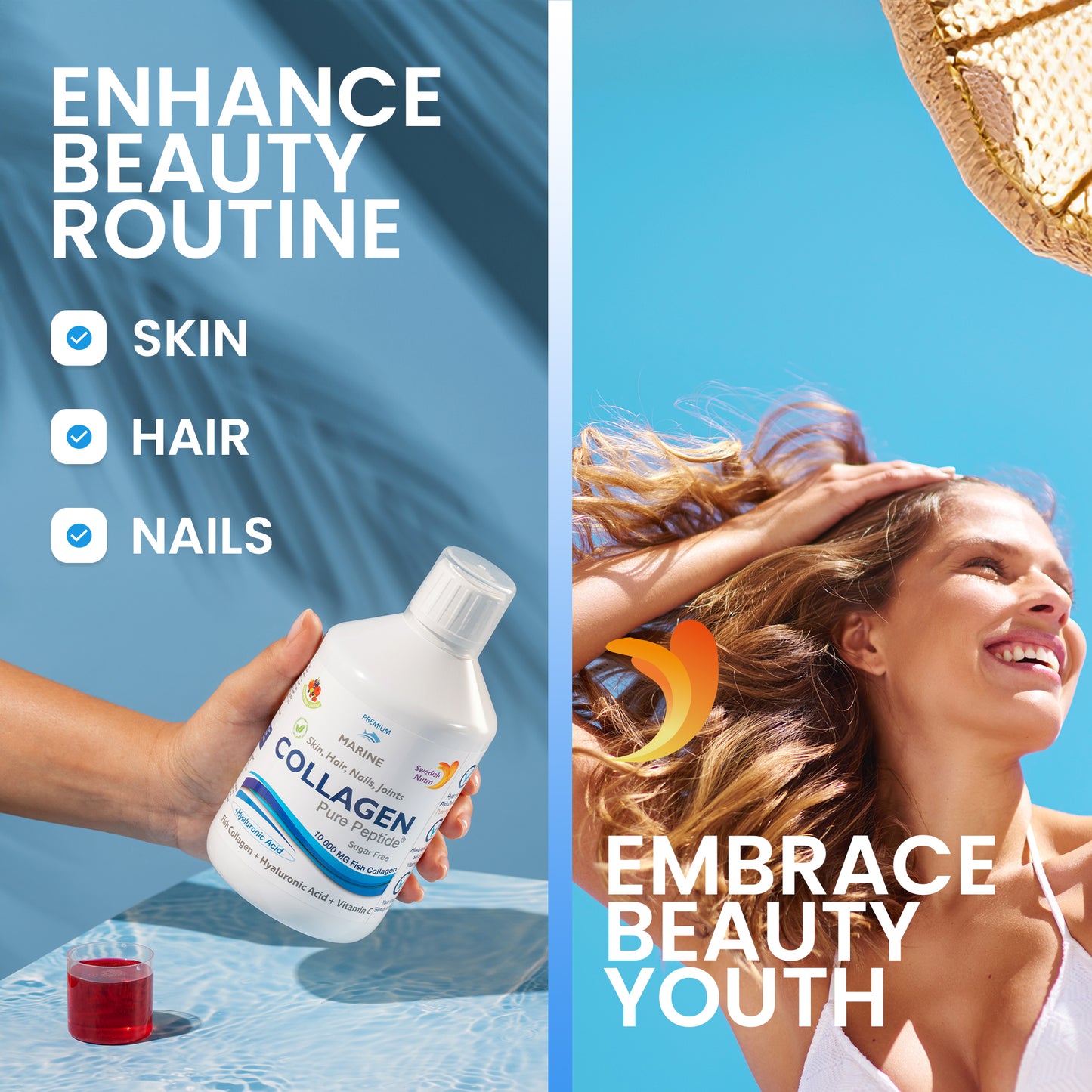 Collagen 10000 Marine (Vis Collageen) 20 dagen