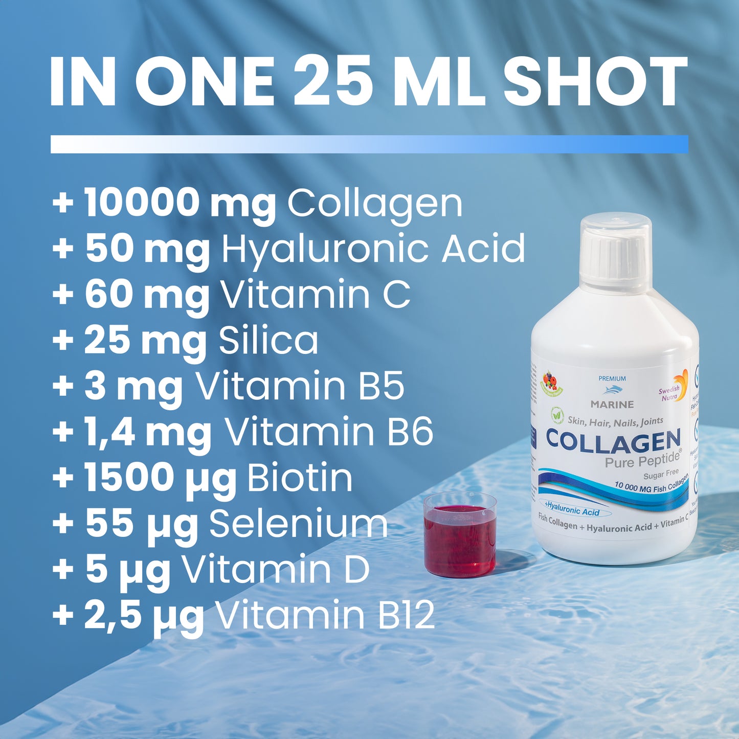 Collagen 10000 Marine (Vis Collageen) 20 dagen
