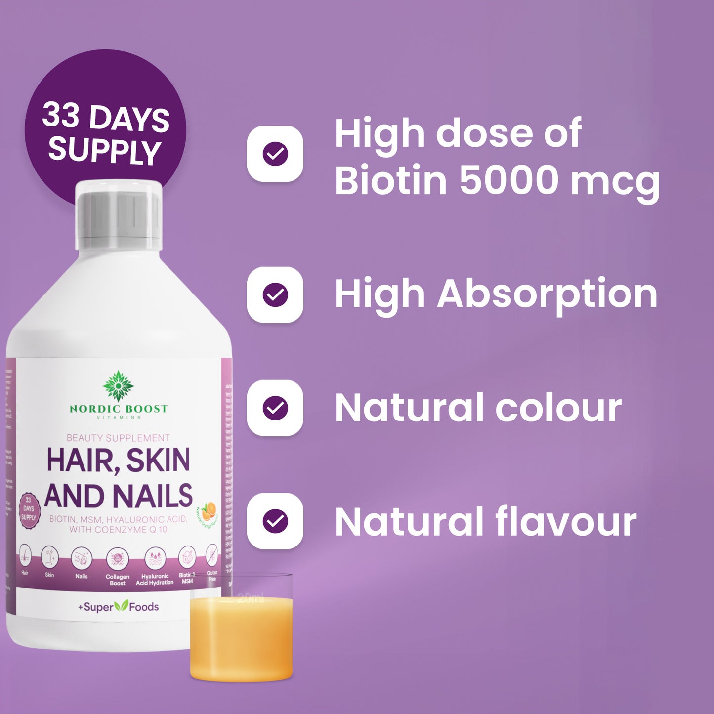 Hair, Skin & Nails 33 dagen