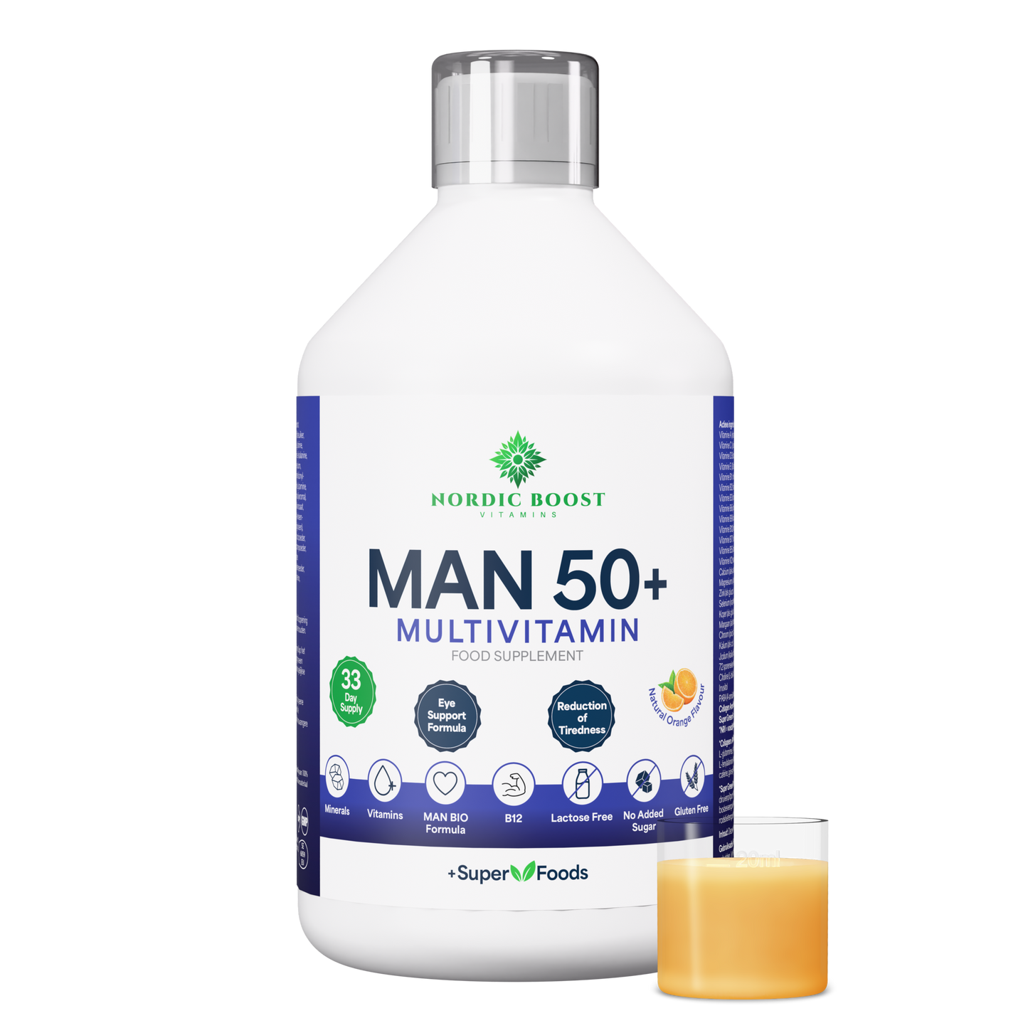 Man 50+ Multivitamin 33 days (500ml)
