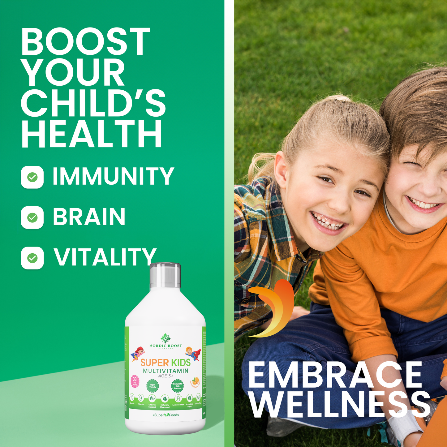 Super Kids Multivitamin 33 days (500ml)
